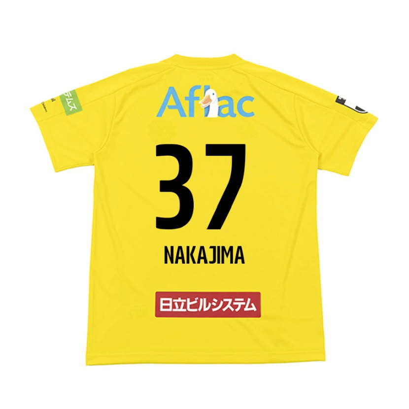 Danxen Homme Maillot Shun Nakajima #37 Noir Jaune Tenues Domicile 2025/26 T-Shirt