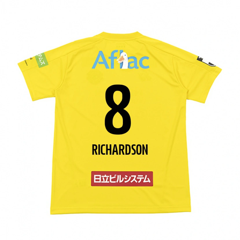 Danxen Homme Maillot Richardson #8 Noir Jaune Tenues Domicile 2025/26 T-Shirt