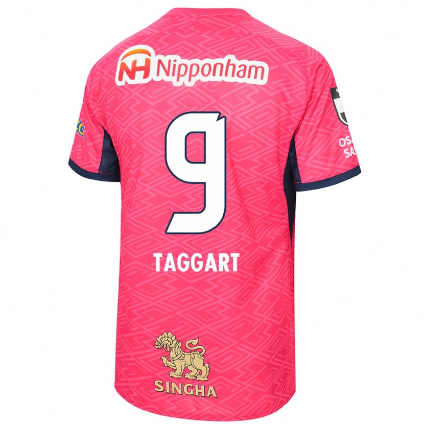 Danxen Homme Maillot Adam Taggart #9 Blanc Rose Sakura Tenues Domicile 2025/26 T-Shirt