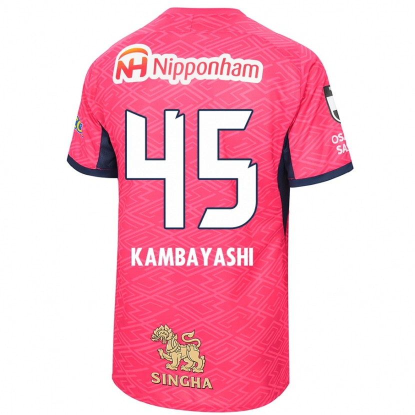 Danxen Homme Maillot Go Kambayashi #45 Rose Sakura Blanc Tenues Domicile 2025/26 T-Shirt