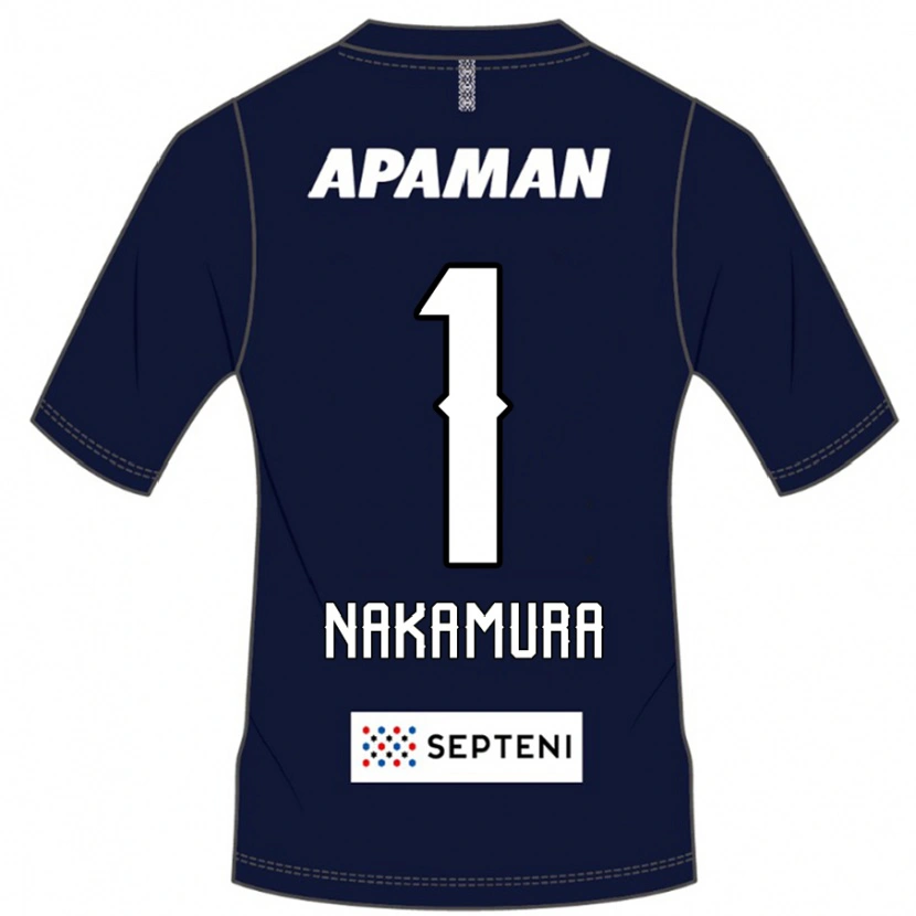 Danxen Homme Maillot Seigo Nakamura #1 Bleu Royal Blanc Tenues Domicile 2025/26 T-Shirt