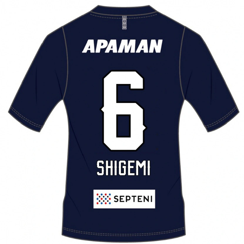 Danxen Homme Maillot Masato Shigemi #6 Bleu Royal Blanc Tenues Domicile 2025/26 T-Shirt