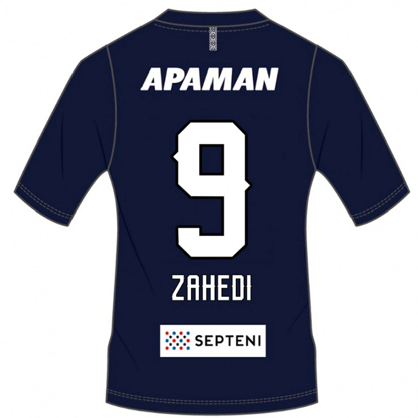 Danxen Homme Maillot Shahab Zahedi #9 Bleu Royal Blanc Tenues Domicile 2025/26 T-Shirt
