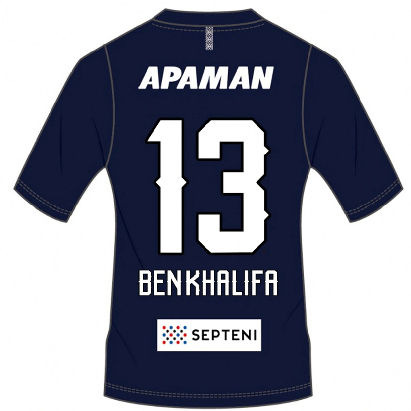 Danxen Homme Maillot Nassim Ben Khalifa #13 Bleu Royal Blanc Tenues Domicile 2025/26 T-Shirt