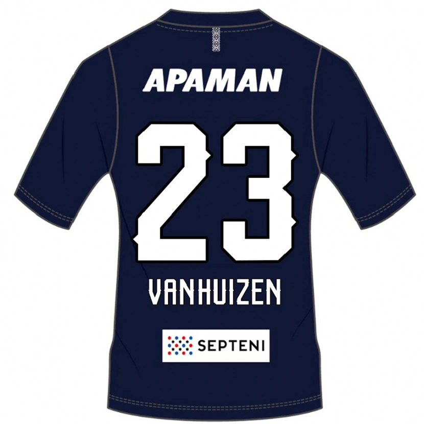 Danxen Homme Maillot Haruki Christopher Van Huizen #23 Bleu Royal Blanc Tenues Domicile 2025/26 T-Shirt