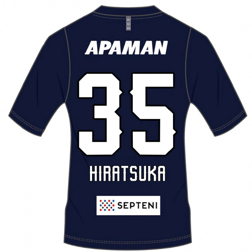 Danxen Homme Maillot Yuto Hiratsuka #35 Bleu Royal Blanc Tenues Domicile 2025/26 T-Shirt