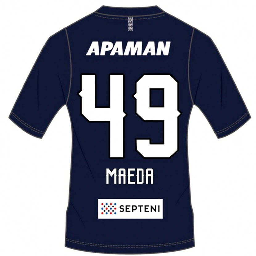 Danxen Homme Maillot Ichika Maeda #49 Bleu Royal Blanc Tenues Domicile 2025/26 T-Shirt