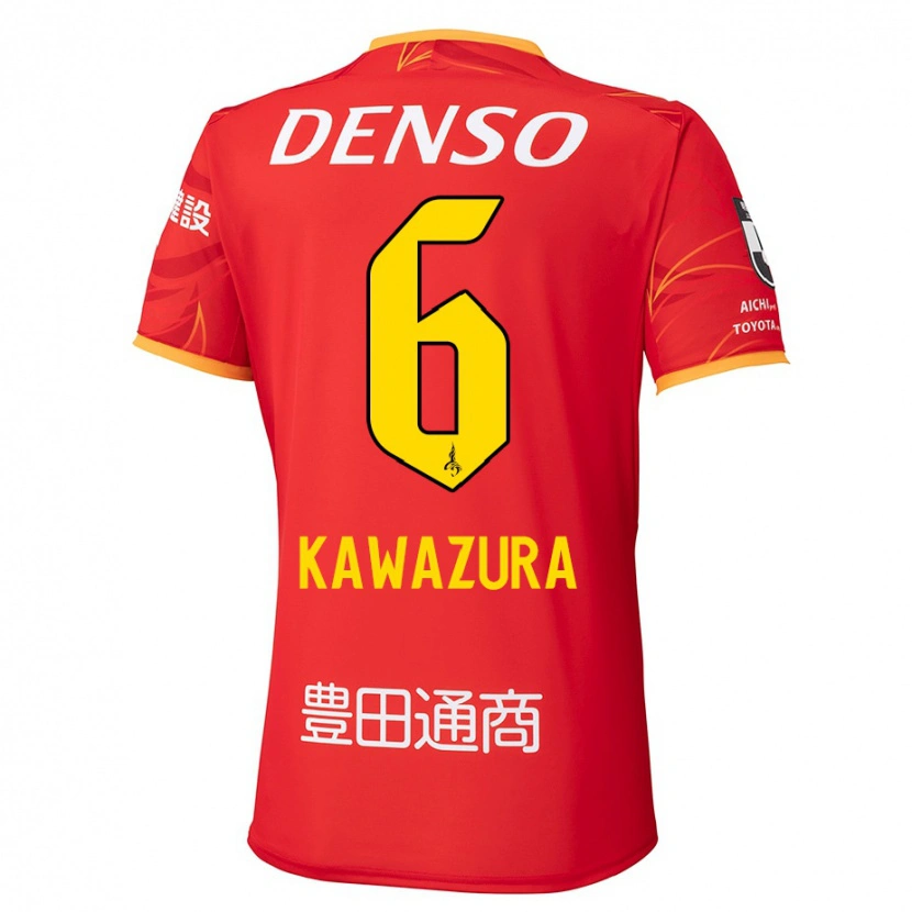 Danxen Homme Maillot Akinari Kawazura #6 Blanc Rouge Tenues Domicile 2025/26 T-Shirt