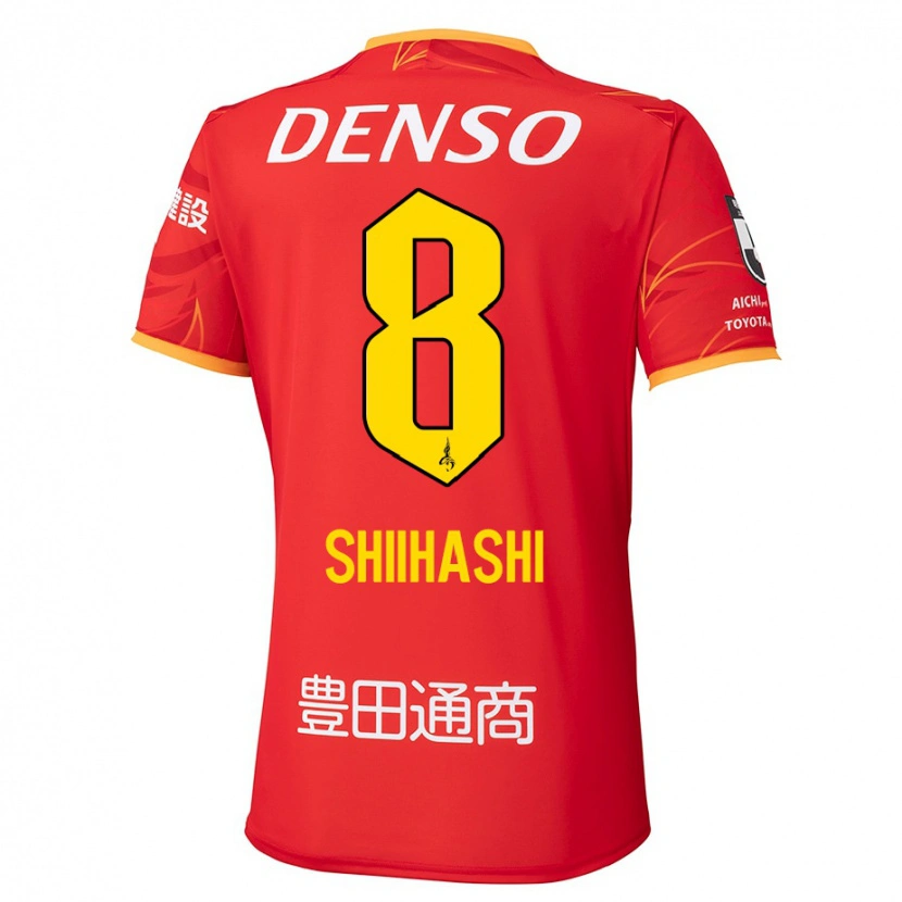 Danxen Homme Maillot Keiya Shiihashi #8 Blanc Rouge Tenues Domicile 2025/26 T-Shirt