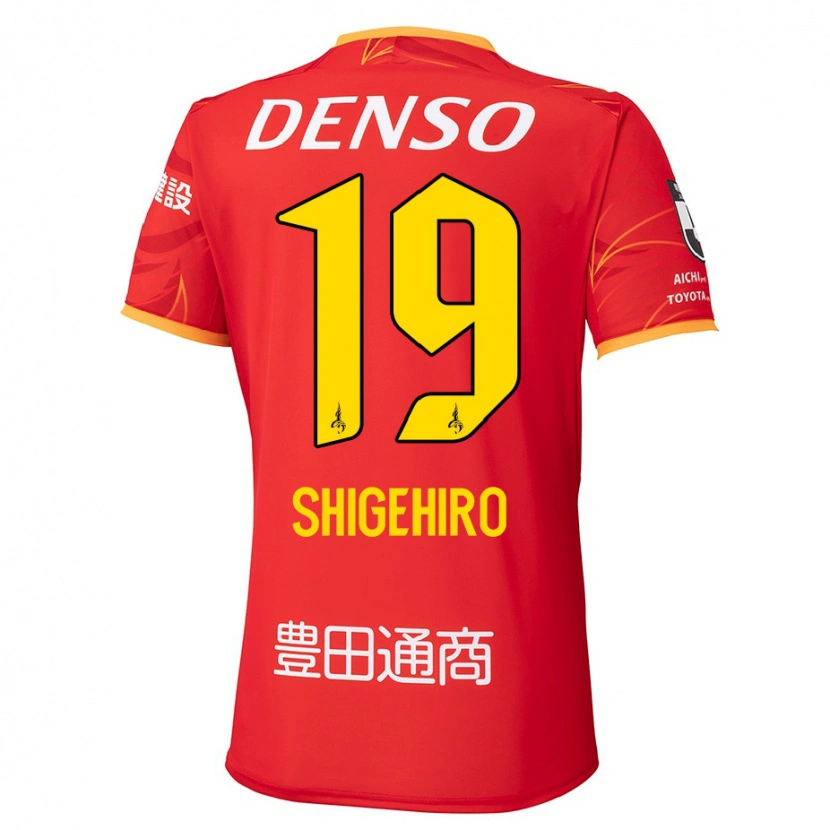 Danxen Homme Maillot Takuya Shigehiro #19 Blanc Rouge Tenues Domicile 2025/26 T-Shirt
