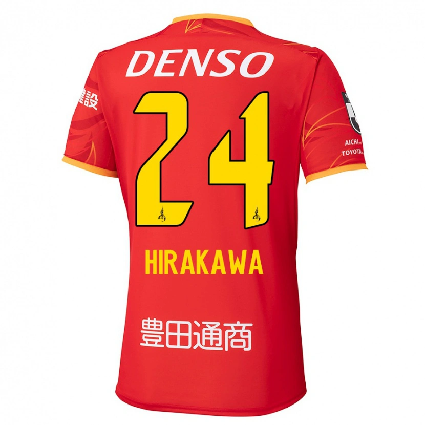 Danxen Homme Maillot Haruto Hirakawa #24 Blanc Rouge Tenues Domicile 2025/26 T-Shirt