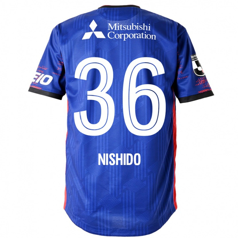 Danxen Homme Maillot Hisatoshi Nishido #36 Bleu Royal Blanc Tenues Domicile 2025/26 T-Shirt