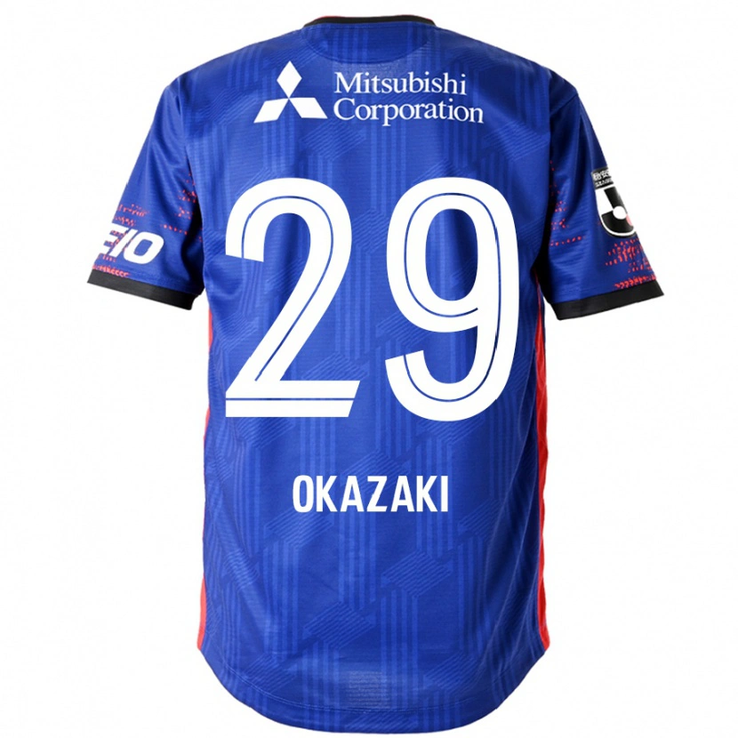 Danxen Homme Maillot Makoto Okazaki #29 Bleu Royal Blanc Tenues Domicile 2025/26 T-Shirt