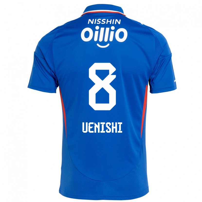 Danxen Homme Maillot Haruki Uenishi #8 Bleu Royal Blanc Tenues Domicile 2025/26 T-Shirt