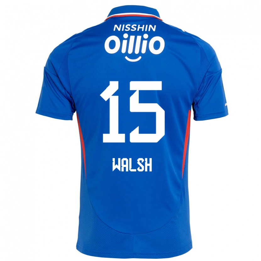 Danxen Homme Maillot Sandy Walsh #15 Bleu Royal Blanc Tenues Domicile 2025/26 T-Shirt