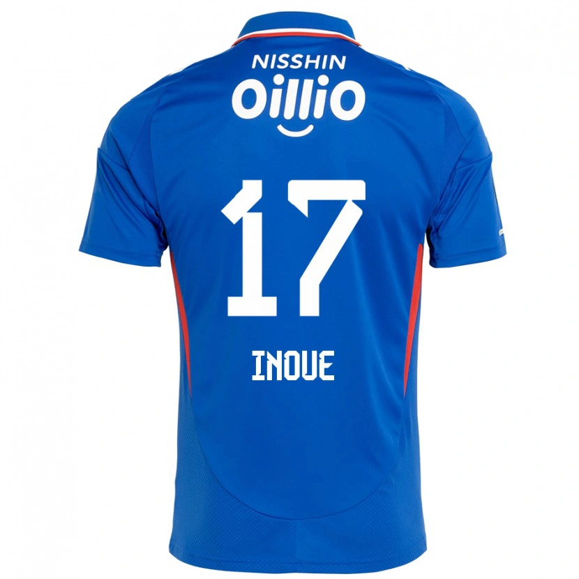 Danxen Homme Maillot Kenta Inoue #17 Bleu Royal Blanc Tenues Domicile 2025/26 T-Shirt