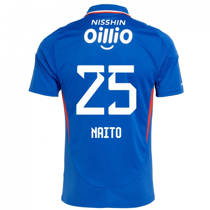 Danxen Homme Maillot Kiyomu Naito #25 Bleu Royal Blanc Tenues Domicile 2025/26 T-Shirt
