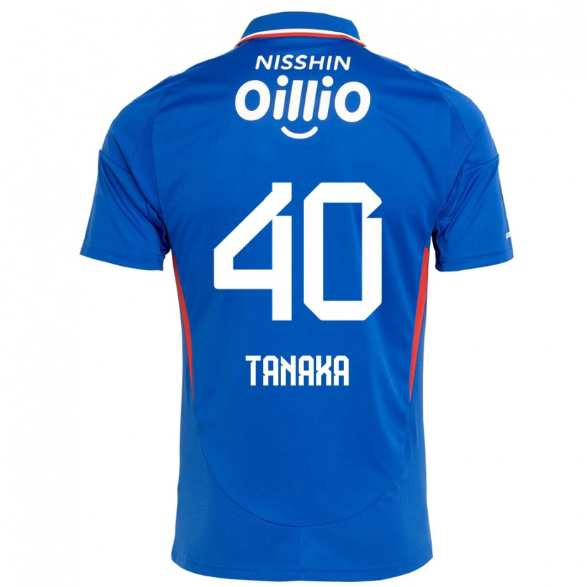 Danxen Homme Maillot Hiei Tanaka #40 Bleu Royal Blanc Tenues Domicile 2025/26 T-Shirt