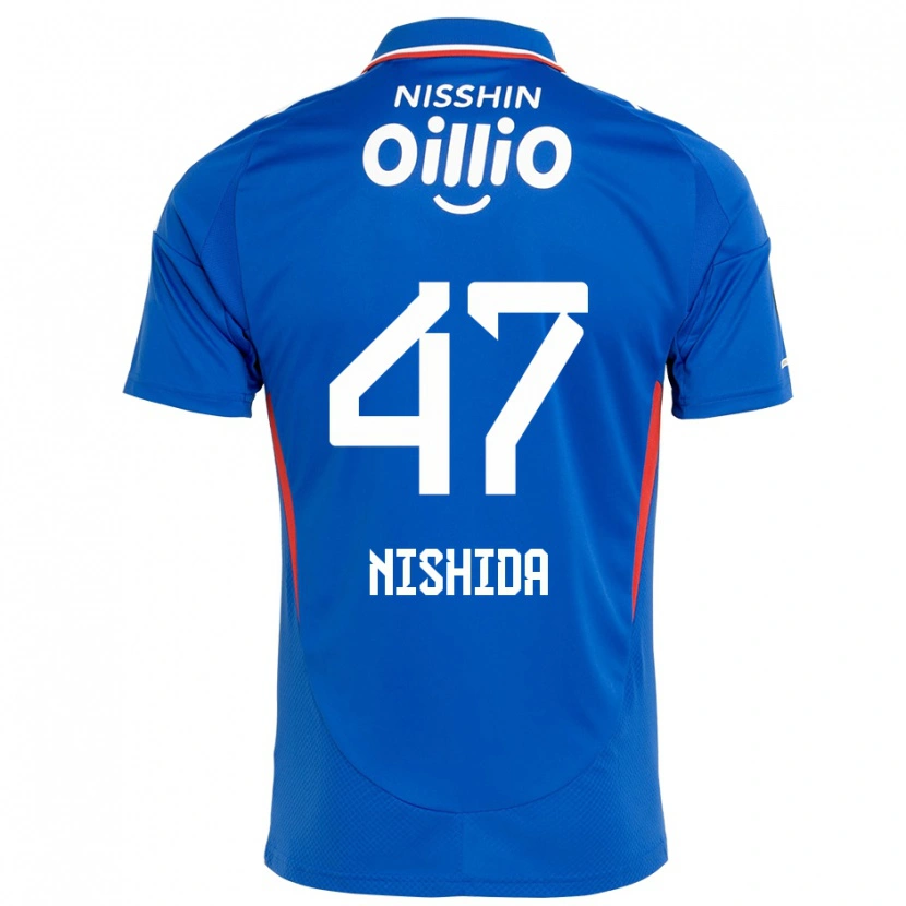 Danxen Homme Maillot Yusuke Nishida #47 Bleu Royal Blanc Tenues Domicile 2025/26 T-Shirt