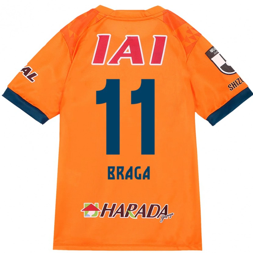 Danxen Homme Maillot Lucas Braga #11 Orange Rouge Tenues Domicile 2025/26 T-Shirt
