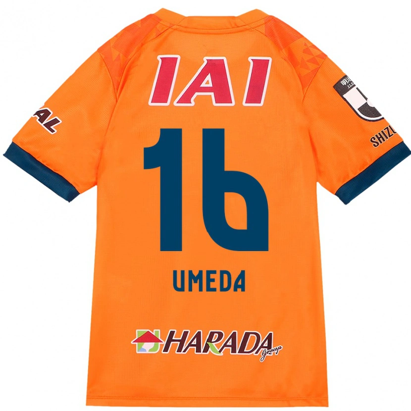 Danxen Homme Maillot Togo Umeda #16 Orange Rouge Tenues Domicile 2025/26 T-Shirt