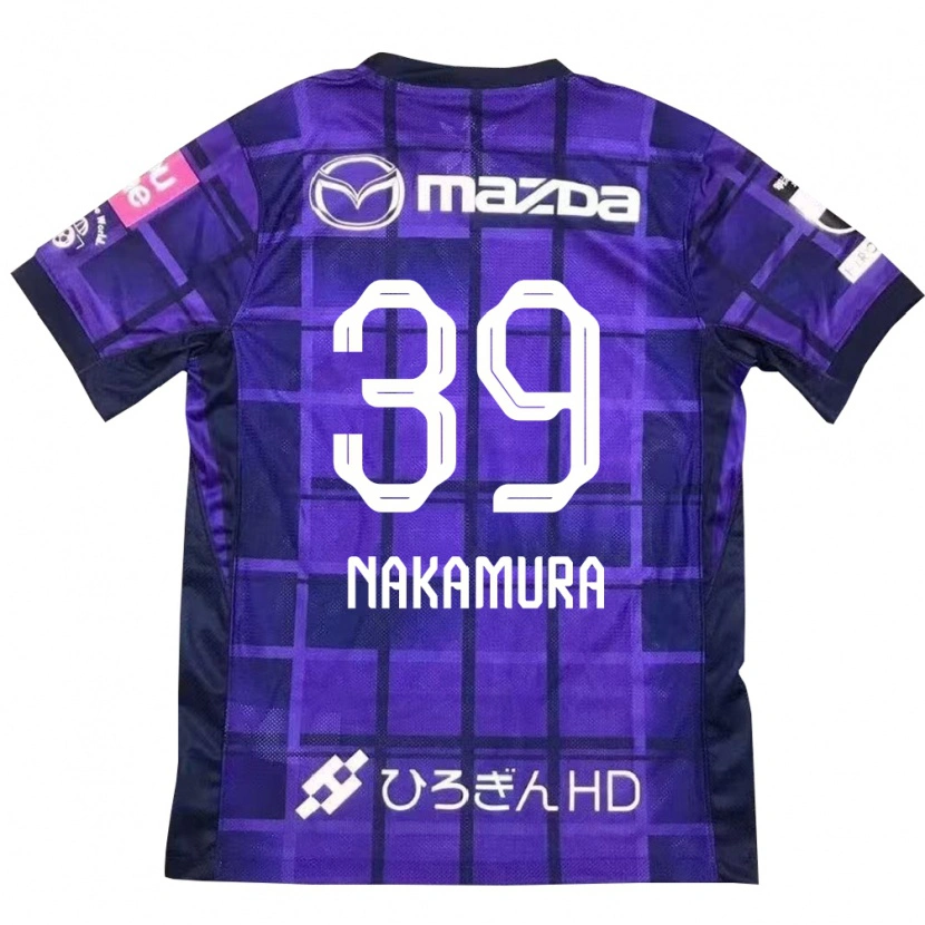 Danxen Homme Maillot Sota Nakamura #39 Violet Orange Tenues Domicile 2025/26 T-Shirt