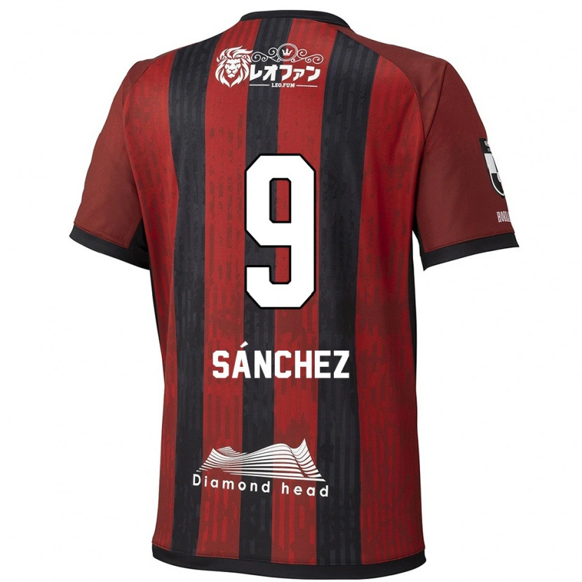 Danxen Homme Maillot Jordi Sánchez #9 Bleu Rouge Tenues Domicile 2025/26 T-Shirt