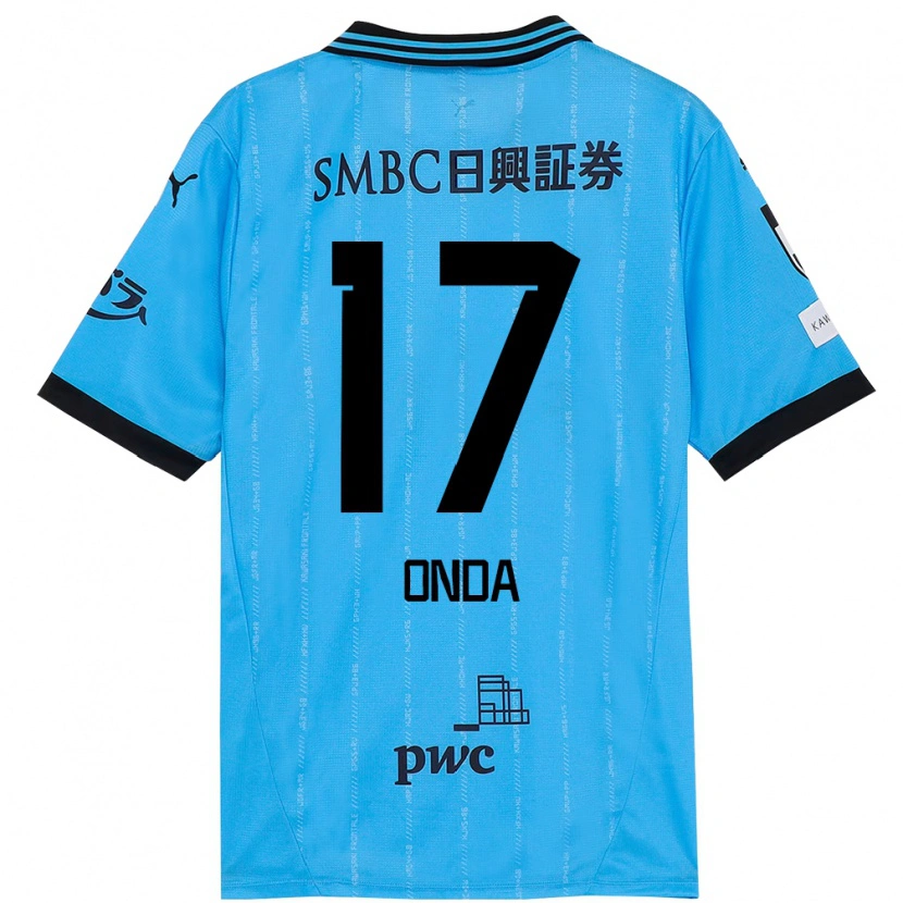 Danxen Homme Maillot Yutaro Onda #17 Bleu Ciel Noir Tenues Domicile 2025/26 T-Shirt