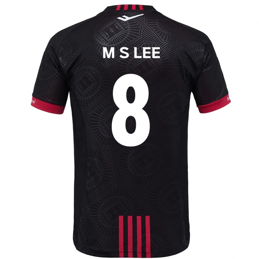 Danxen Homme Maillot Seung-Mo Lee #8 Noir Rouge Tenues Domicile 2025/26 T-Shirt