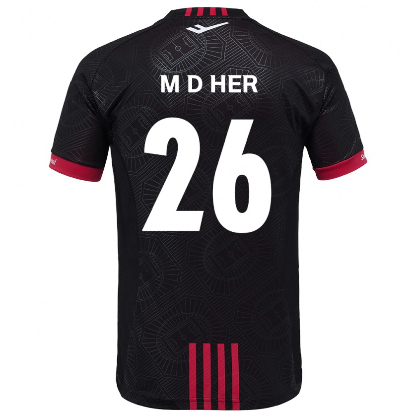 Danxen Homme Maillot Dong-Min Her #26 Blanc Noir Tenues Domicile 2025/26 T-Shirt