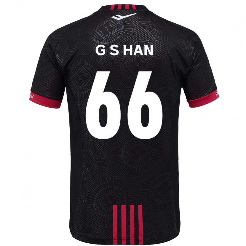 Danxen Homme Maillot Seung-Gyu Han #66 Blanc Noir Tenues Domicile 2025/26 T-Shirt