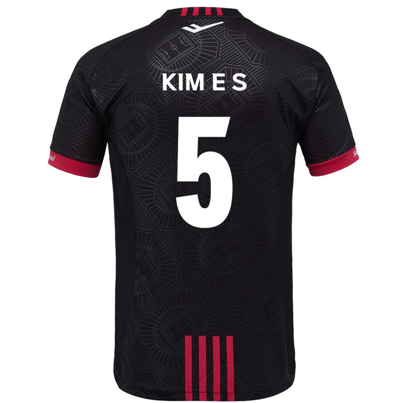 Danxen Homme Maillot Kim Eun-Sol #5 Noir Rouge Tenues Domicile 2025/26 T-Shirt