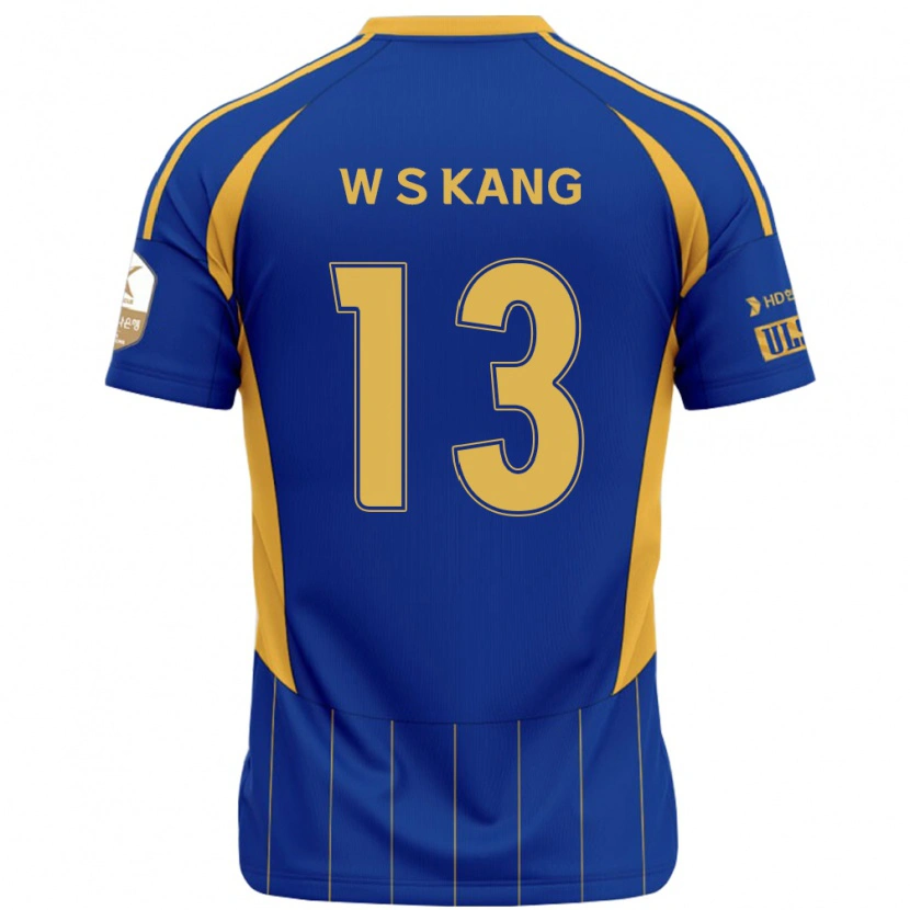 Danxen Homme Maillot Sang-Woo Kang #13 Blanc Bleu Ciel Tenues Domicile 2025/26 T-Shirt