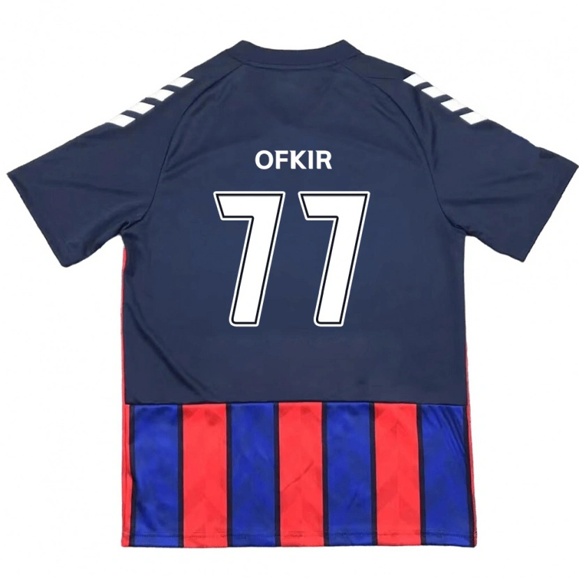 Danxen Homme Maillot Mohamed Ofkir #77 Blanc Cassé Rouge Tenues Domicile 2025/26 T-Shirt