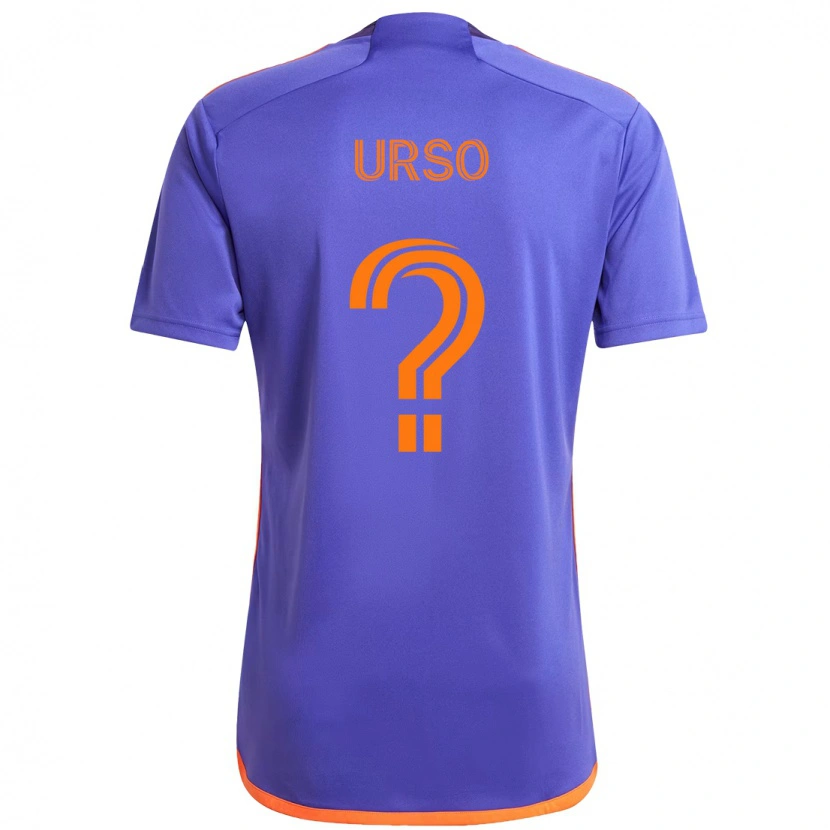 Danxen Homme Maillot Júnior Urso #0 Orange Blanc Tenues Extérieur 2025/26 T-Shirt