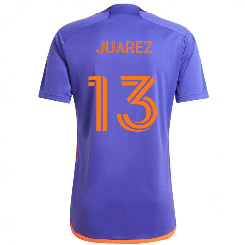 Danxen Homme Maillot Jathan Juarez #13 Orange Blanc Tenues Extérieur 2025/26 T-Shirt