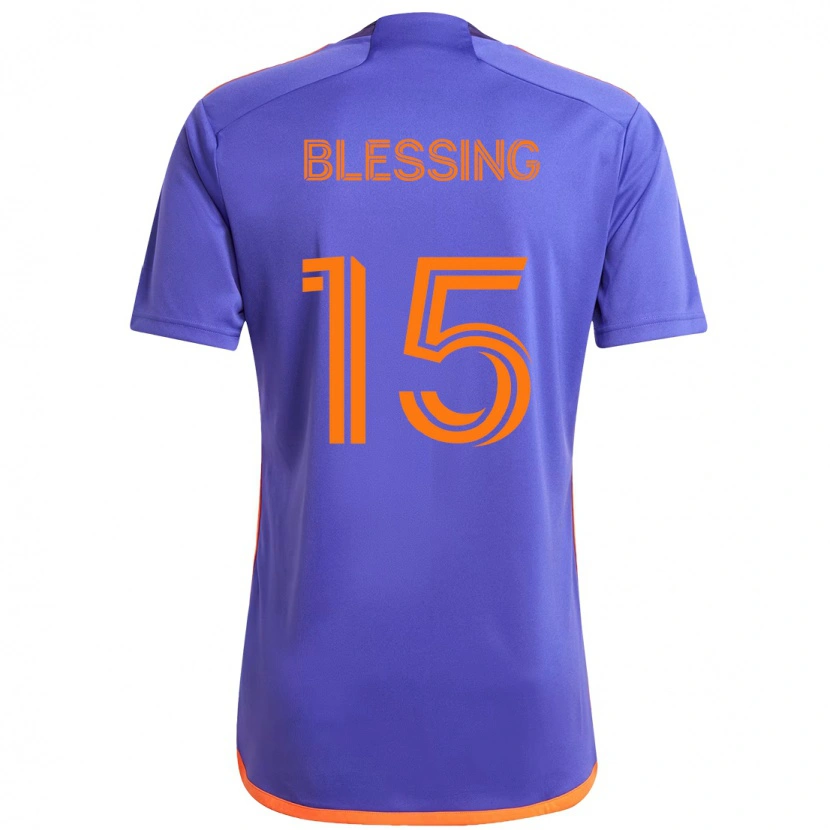 Danxen Homme Maillot Latif Blessing #15 Orange Blanc Tenues Extérieur 2025/26 T-Shirt