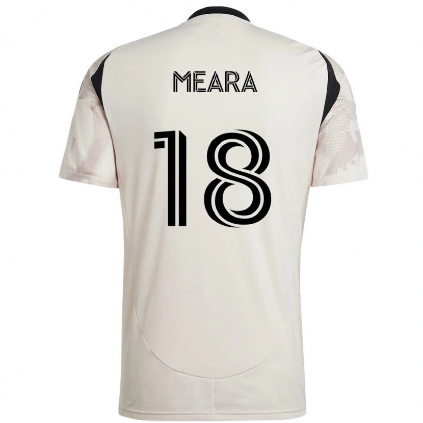 Danxen Homme Maillot Ryan Meara #18 Beige Noir Tenues Extérieur 2025/26 T-Shirt