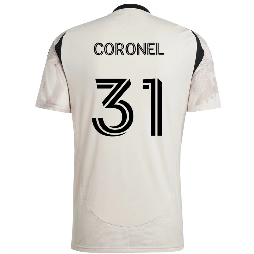 Danxen Homme Maillot Carlos Coronel #31 Rouge Noir Tenues Extérieur 2025/26 T-Shirt