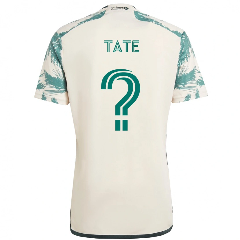 Danxen Homme Maillot Hudson Tate #0 Beige Vert Tenues Extérieur 2025/26 T-Shirt