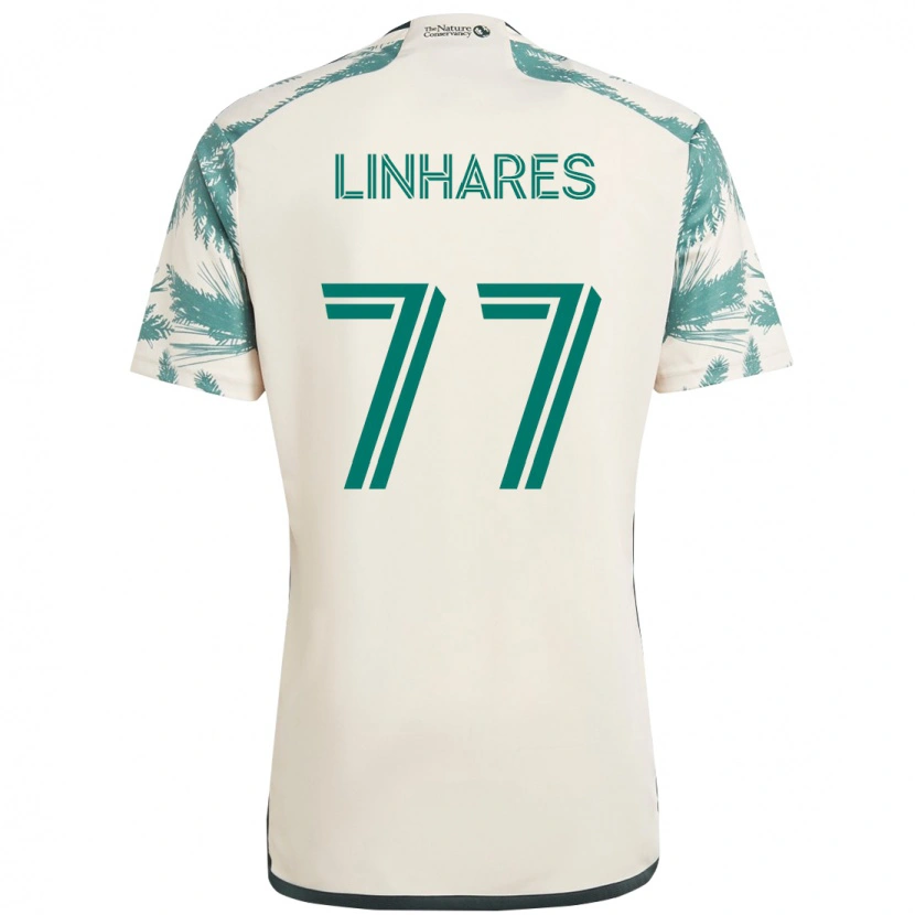 Danxen Homme Maillot Kyle Linhares #77 Noir Marron Tenues Extérieur 2025/26 T-Shirt