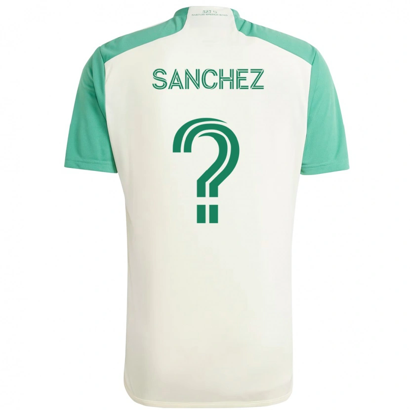 Danxen Homme Maillot Ilie Sánchez #0 Vert Noir Tenues Extérieur 2025/26 T-Shirt