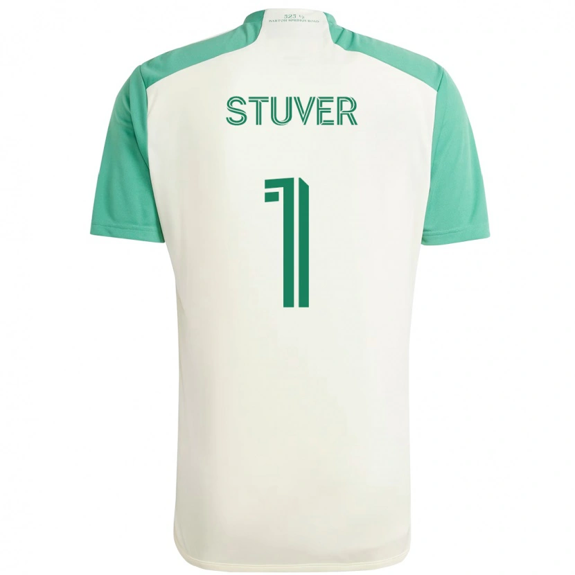 Danxen Homme Maillot Brad Stuver #1 Vert Noir Tenues Extérieur 2025/26 T-Shirt