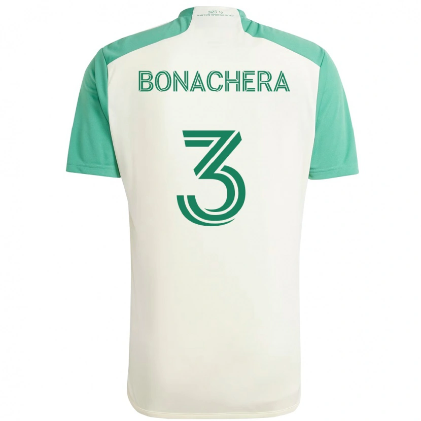 Danxen Homme Maillot Rubén Bonachera #3 Vert Noir Tenues Extérieur 2025/26 T-Shirt