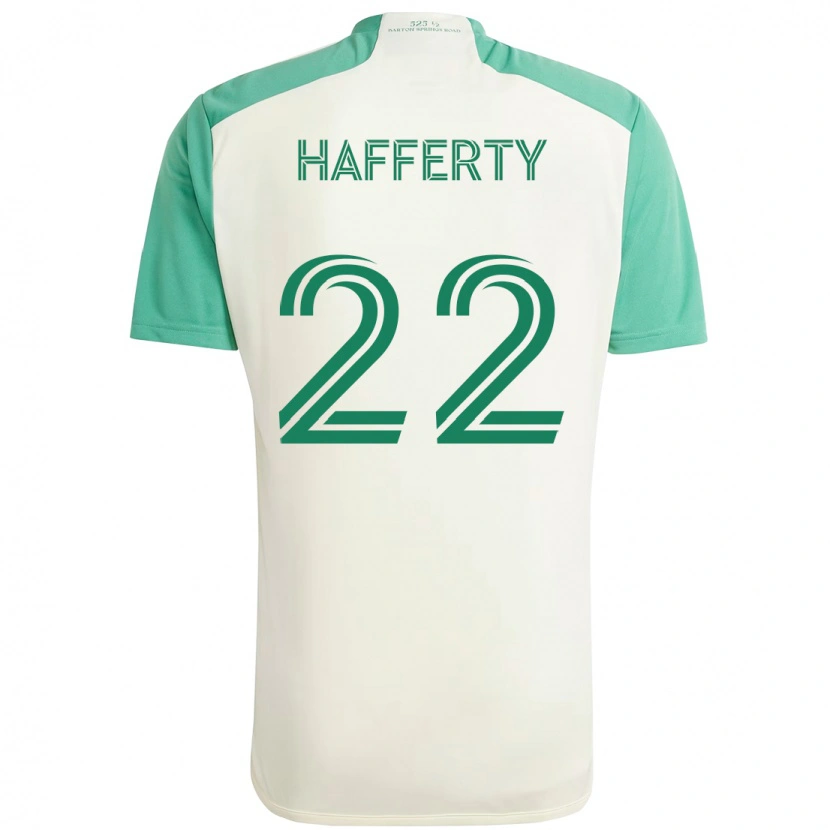 Danxen Homme Maillot Joe Hafferty #22 Vert Noir Tenues Extérieur 2025/26 T-Shirt
