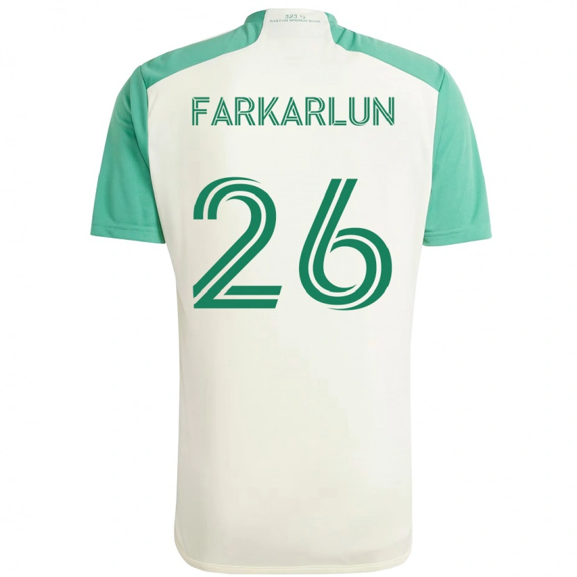 Danxen Homme Maillot Jimmy Farkarlun #26 Vert Noir Tenues Extérieur 2025/26 T-Shirt