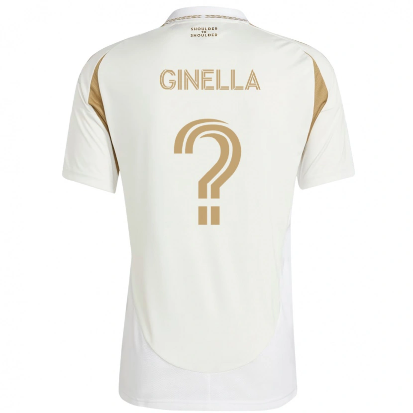 Danxen Homme Maillot Francisco Ginella #0 Blanc Marron Tenues Extérieur 2025/26 T-Shirt