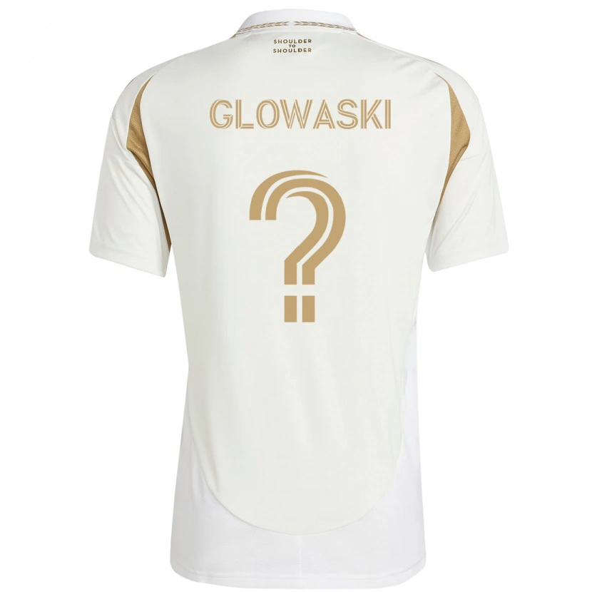 Danxen Homme Maillot Dylan Glowaski #0 Blanc Marron Tenues Extérieur 2025/26 T-Shirt