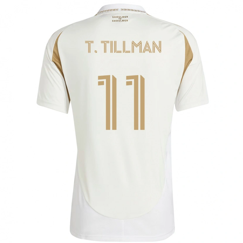 Danxen Homme Maillot Timothy Tillman #11 Blanc Marron Tenues Extérieur 2025/26 T-Shirt