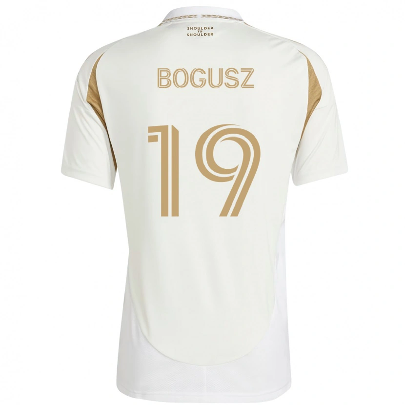 Danxen Homme Maillot Mateusz Bogusz #19 Blanc Marron Tenues Extérieur 2025/26 T-Shirt